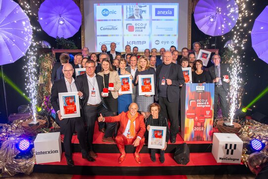 KAMP erhält den eco://award 2018 KAMP erhält den eco://award 2018 in der Kategorie Hosting.