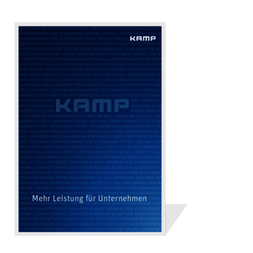  Ob Colocation, Cloud oder MPLS: Mit einem der modernsten Colocation-Rechenzentren in Deutschland hat KAMP sich als Premium-Anbieter im B2B-Bereich etabliert. 