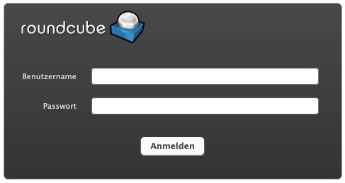 Screenshot Webmail Roundcube Maske