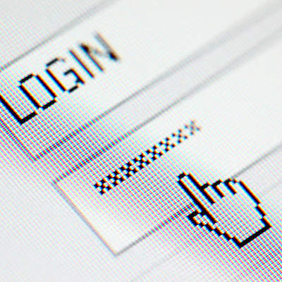 Login-Prozess Illustration eines Login-Prozesses mit Passwort-Eingabe.
